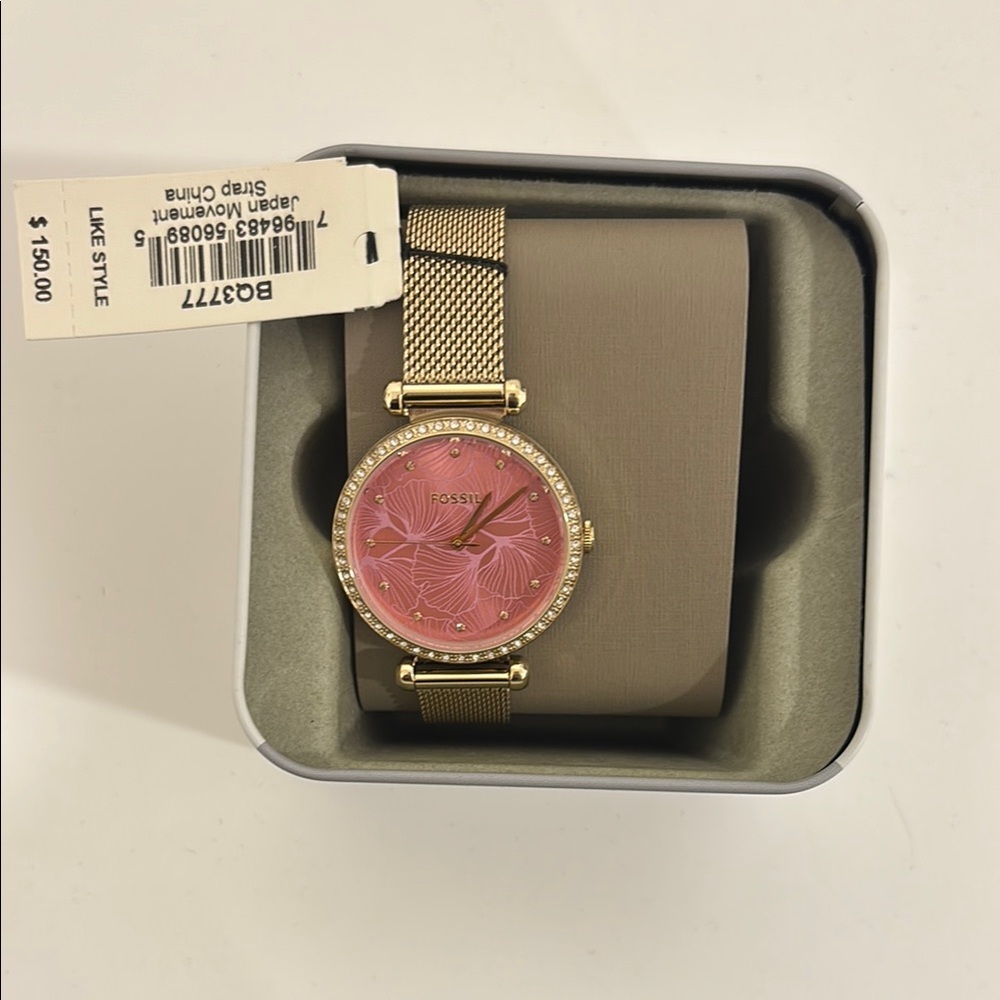 Fossil Pink and Gold Women's Watch
